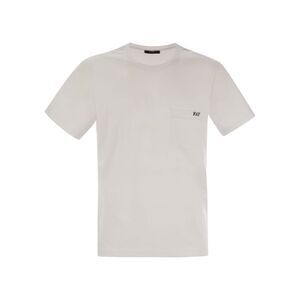 Fay Men Cotton T-Shirt With Pocket